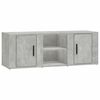 vidaXL Mueble de TV madera contrachapada gris hormig&oacute;n 100x31,5x35 cm