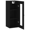 vidaXL Armario de pared negro 34,5x34x90 cm