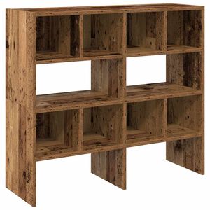 vidaXL Zapateros 2 uds apilables madera vieja 89,5x30x40 cm