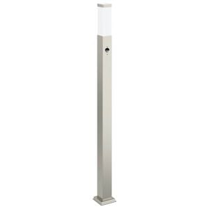 vidaXL Baliza luminosa con sensor de movimiento, 110 cm, acero inoxidable, IP44