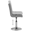 vidaXL Sillas de comedor giratorias 4 unidades tela gris claro