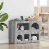 vidaXL Aparador Gris Sonoma 80.5 x 35 x 59 cm Madera de ingenier&iacute;a