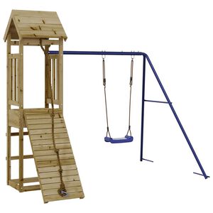 vidaXL Parque infantil de exterior madera de pino impregnada
