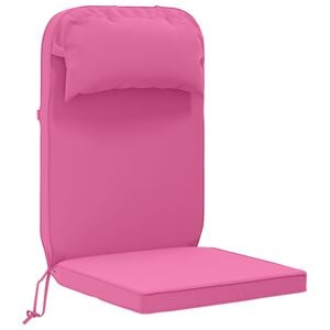 vidaXL Coj&iacute;n para tumbona de sol 100% Poli&eacute;ster Rosa 55 x 124 x 5 cm