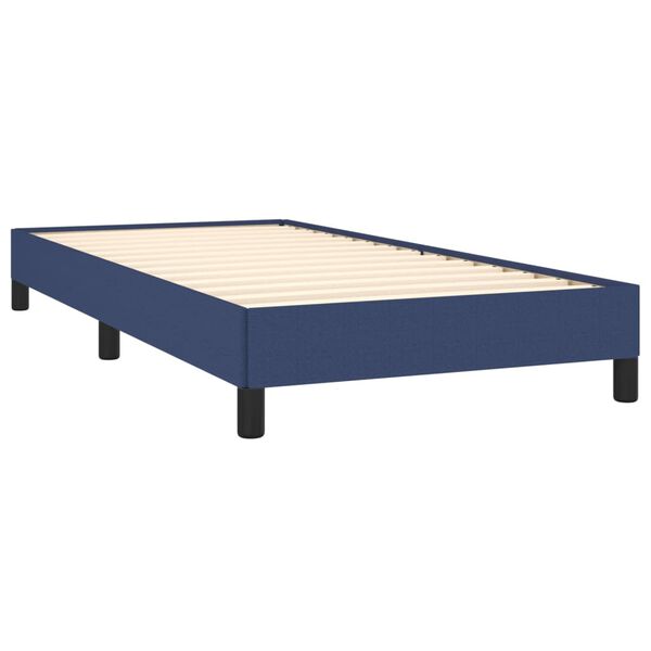 vidaXL Estructura de cama sin colchón tela azul 100x200 cm