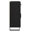 vidaXL Vitrina Roble Negro 69,5 x 34 x 90 cm Madera contrachapada
