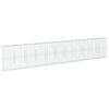 vidaXL Cesta de gaviones con cubierta hierro galvanizado 1100x50x200cm