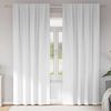 vidaXL Cortinas Opacas con Anillas 2 pcs Puro 225 x 140 cm Poli&eacute;ster