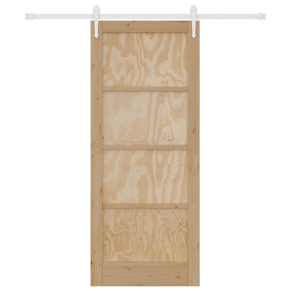 vidaXL Puerta Corredera ORKDAL Marrón 83 x 202 cm