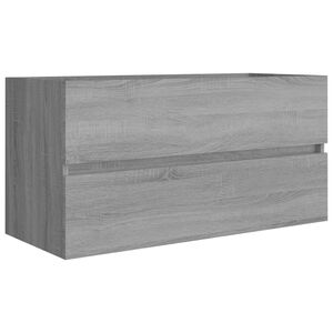vidaXL Mueble de lavabo madera de ingenier&iacute;a gris Sonoma 90x38,5x45cm