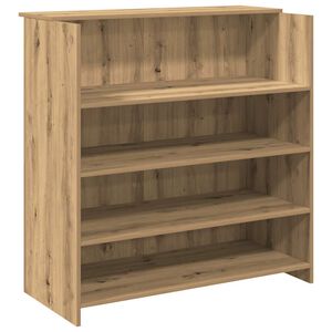 vidaXL Mostrador de recepci&oacute;n roble artisian 100x50x103,5 cm