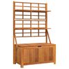 vidaXL Caja de almacenaje con enrejado madera de acacia 99x50x160 cm