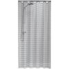 Cortina de ducha Sealskin modelo Hammam 180cm color plateado 210861318