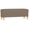 vidaXL Banco de tela gris taupe 100x35x41 cm