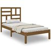 vidaXL Estructura cama sin colch&oacute;n madera maciza marr&oacute;n miel 75x190 cm