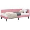 vidaXL Estructura de Cama Esquina con Colch&oacute;n 2 uds. Rosa 100 x 200 cm