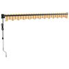 vidaXL Toldo retr&aacute;ctil autom&aacute;tico amarillo y blanco 3x2,5 m
