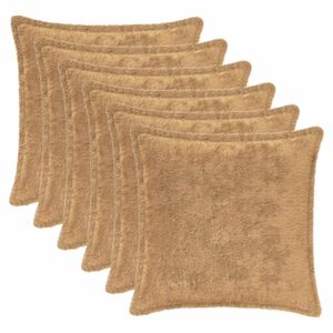 vidaXL Funda de almohada 6 uds. HOUTEN Gris topo 30 x 30 cm