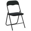 vidaXL Silla Plegable 2 pcs Negro 48 x 44 x 78 cm Terciopelo