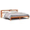 vidaXL Cama sin colchón madera maciza de pino marrón cera 180x200 cm