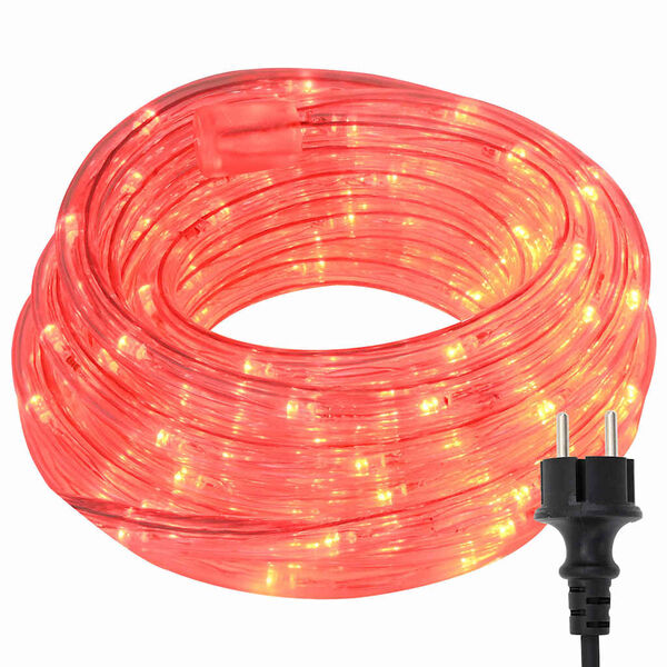 vidaXL Luz de cuerda con 2400 LED Rojo 100 m PVC
