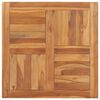 vidaXL Superficie de mesa de madera maciza de teca 70x70x2,5 cm