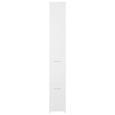 vidaXL Armario de baño madera contrachapada blanco 25x26,5x170 cm