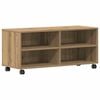 vidaXL Gabinete de TV 90 x 35 x 40.5 cm Marr&oacute;n Madera contrachapada