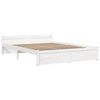 vidaXL Estructura de cama sin colchón madera maciza blanco 160x200 cm