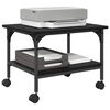 vidaXL Soporte para Impresora Roble Negro 50 x 40 x 38 cm