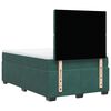 vidaXL Cama box spring con colchón terciopelo verde oscuro 120x190 cm