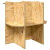 vidaXL Base de Terrario Marr&oacute;n 50 x 50 x 50 cm OSB