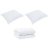vidaXL Edredón de Invierno con almohada 3 pcs Microfibra