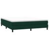 vidaXL Cama box spring sin colch&oacute;n terciopelo verde oscuro 180x220 cm