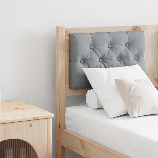 vidaXL Cabecero Otro Marr&oacute;n y gris claro 120 cm Madera maciza de pino