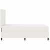 vidaXL Cama tipo Box Spring Manual Crema y Blanco 193 x 120 x 128 cm