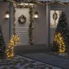 vidaXL Estrella fugaz de luces Navidad con estacas 115 LED 89 cm