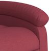 vidaXL Sill&oacute;n el&eacute;ctrico reclinable elevable de tela rojo tinto