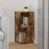 vidaXL Estante lateral Roble ahumado 33 x 32 x 70,5 cm