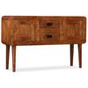 vidaXL Aparador de madera maciza acabado miel 120x30x75 cm
