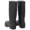 vidaXL Botas de agua negro n&uacute;mero 46 PVC