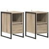 vidaXL Mesa de Noche 2 uds. Roble Sonoma 39,5 x 30 x 50 cm