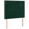 vidaXL Estructura de cama sin colch&oacute;n terciopelo verde oscuro 90x200cm
