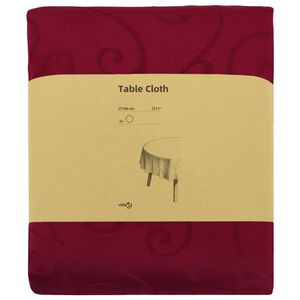 vidaXL Tela para Mesa 5 uds. Redondo Rojo vino &Oslash; 180 cm