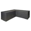 Nature Funda de muebles de jard&iacute;n para sof&aacute; en forma de L 250x90x90 cm