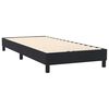 vidaXL Cama box spring con colch&oacute;n y LED cuero sint&eacute;tico negro 90x210 cm