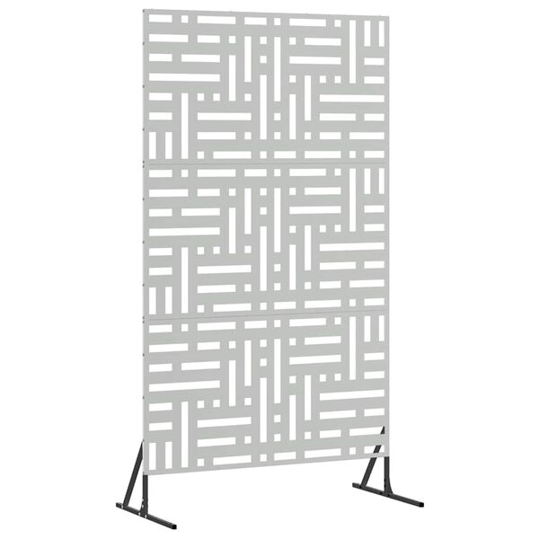 vidaXL Pantalla de Privacidad Gris 100 x 50 x 180 cm Acero