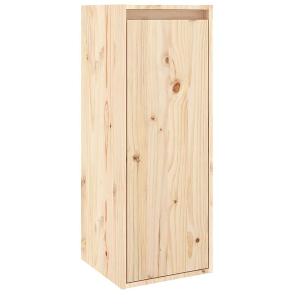 vidaXL Armario de pared de madera maciza de pino 30x30x80 cm