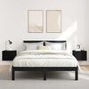 vidaXL Mesitas de noche 2 uds madera contrachapada negro 40x30x30 cm