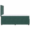 vidaXL Cama box spring con colch&oacute;n terciopelo verde oscuro 90x190 cm